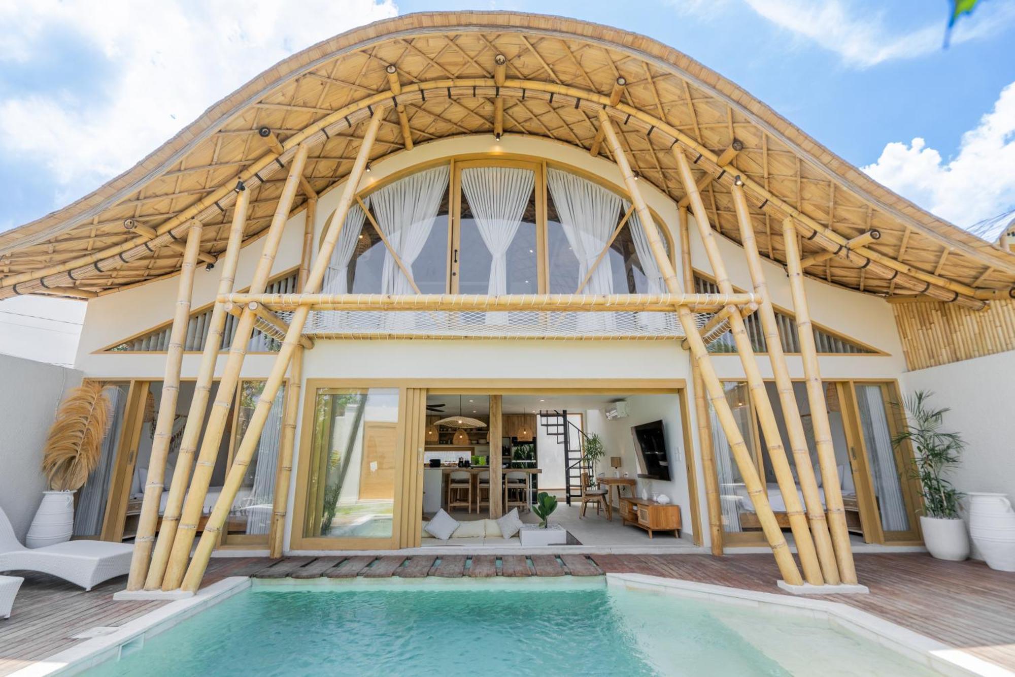 Villa Sunset Bamboo - 3Br Villa In Kerobokan Ngoại thất bức ảnh