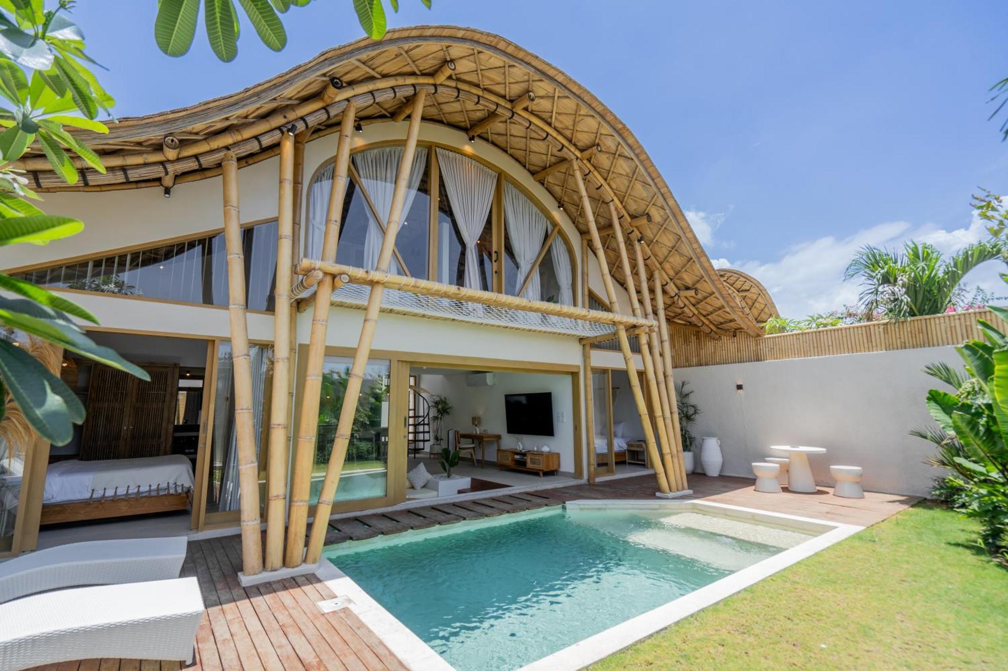 Villa Sunset Bamboo - 3Br Villa In Kerobokan Ngoại thất bức ảnh