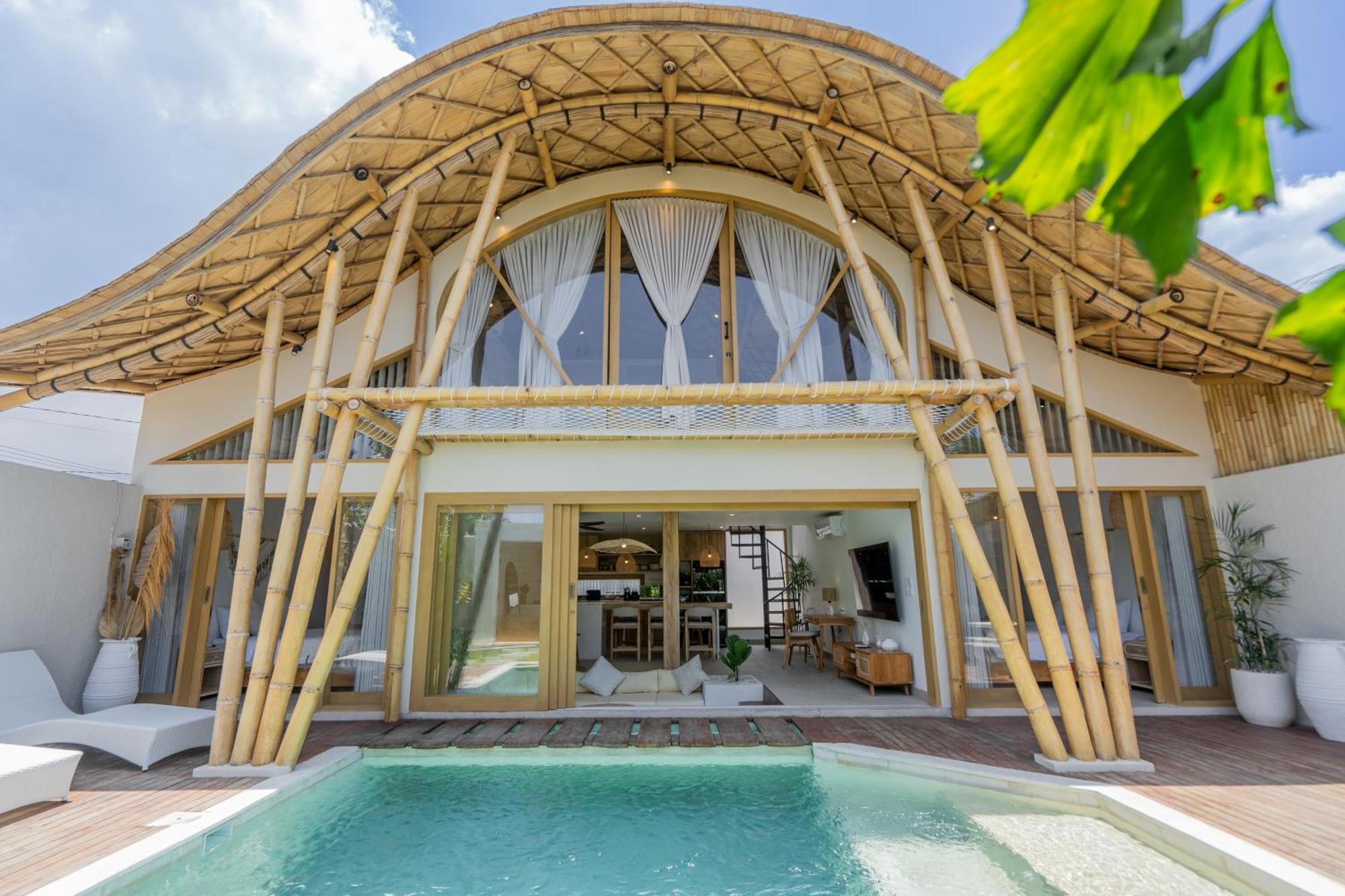 Villa Sunset Bamboo - 3Br Villa In Kerobokan Ngoại thất bức ảnh