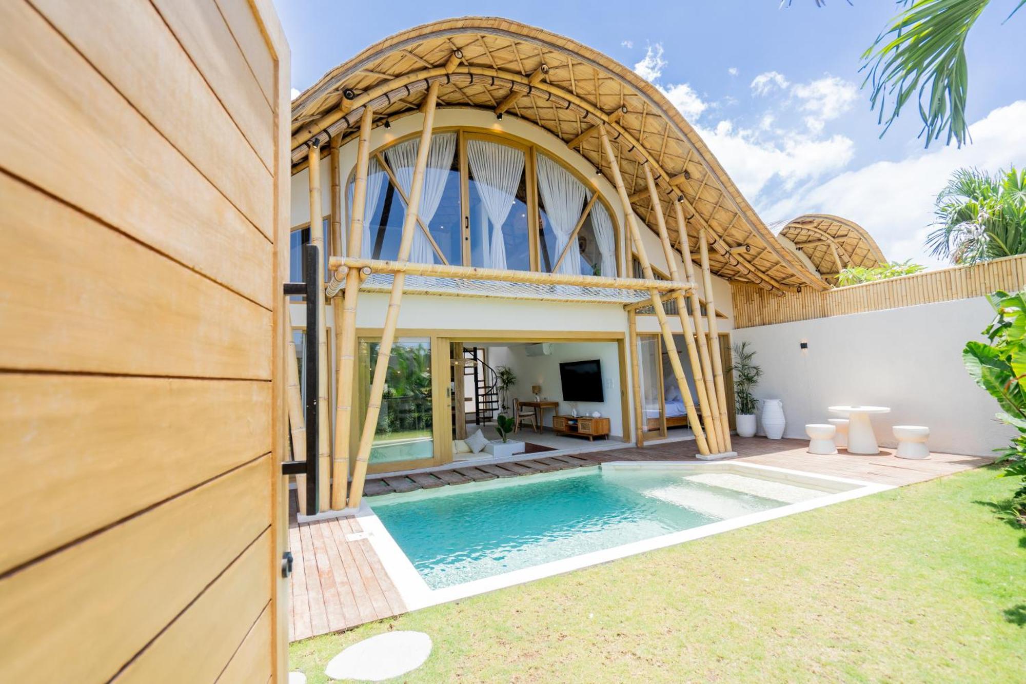 Villa Sunset Bamboo - 3Br Villa In Kerobokan Ngoại thất bức ảnh